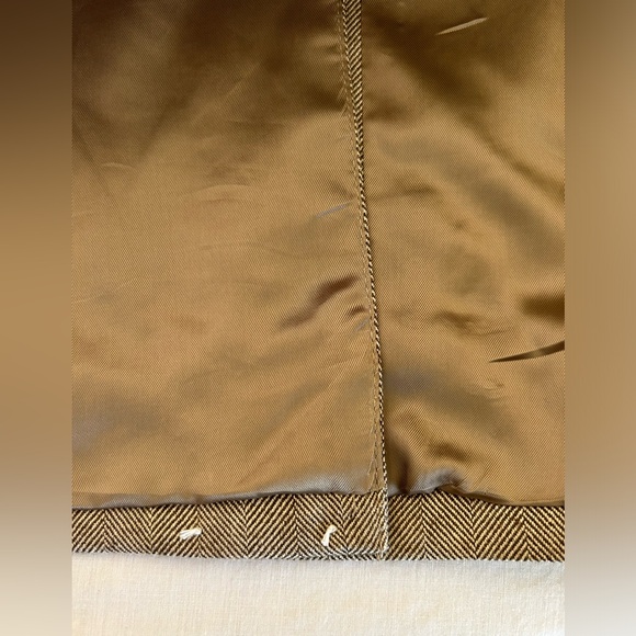 VTG Ralph By Ralph Lauren 48R 100% Silk Herringbone Blazer Jacket Sports Coat - Picture 11 of 12